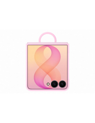 Samsung Silikónový magnetický kryt s držiakom na prst pre Galaxy Z Flip8, Pink