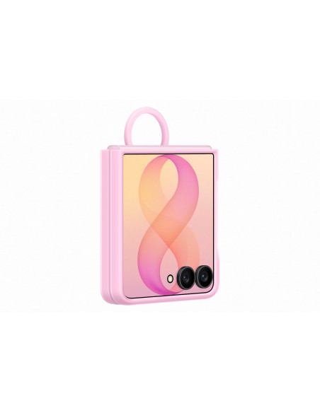 Samsung Silikónový magnetický kryt s držiakom na prst pre Galaxy Z Flip8, Pink