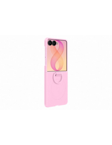 Samsung Silikónový magnetický kryt s držiakom na prst pre Galaxy Z Flip8, Pink