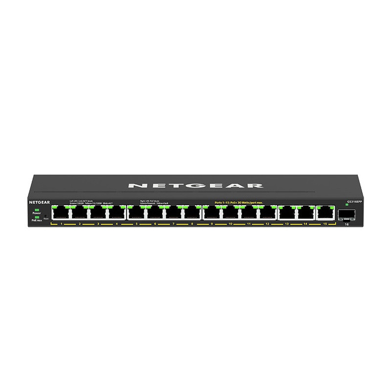 NETGEAR 16PT GE PLUS SWCH W/ HI-PWR POE+
