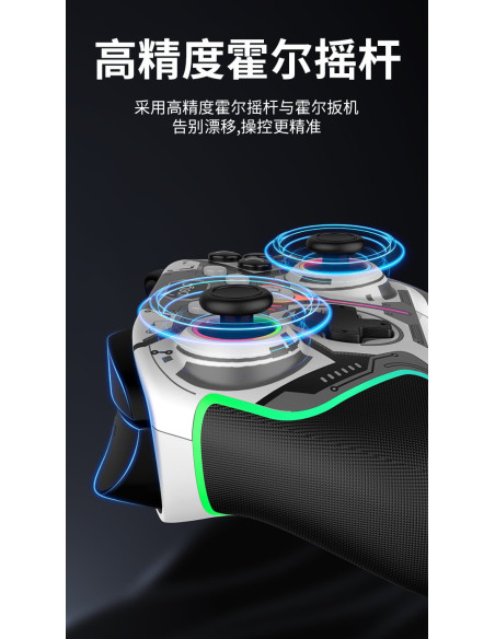 iPega 9666HH Bluetooth RGB Gamepad pre Android/iOS/PS3/PS4/PC/N-Switch Gray