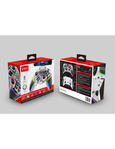 iPega 9666HH Bluetooth RGB Gamepad pre Android/iOS/PS3/PS4/PC/N-Switch Gray