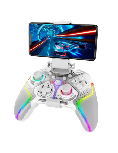 iPega 9666BH Bluetooth RGB Gamepad pre Android/iOS/PS3/PS4/PC/N-Switch White
