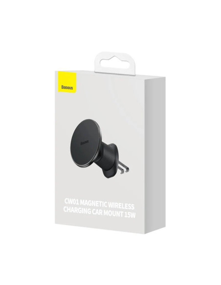 Baseus CW01 Magnetický Držiak do Autá s Bezdrôtovým nabíjaním 15W Cluster Black
