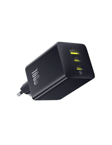 Baseus EnerFill FE11 Fast Nabíjačka USB-A + USB-C + USB-C 100W Cosmic Black