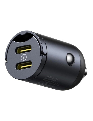Baseus Tiny Star Mini Nabíjačka do Autá USB-C/USB-C 30W Cosmic Black