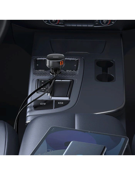 Baseus Enjoyment Pro Nabíjačka do Autá USB-C 60W Cluster Black