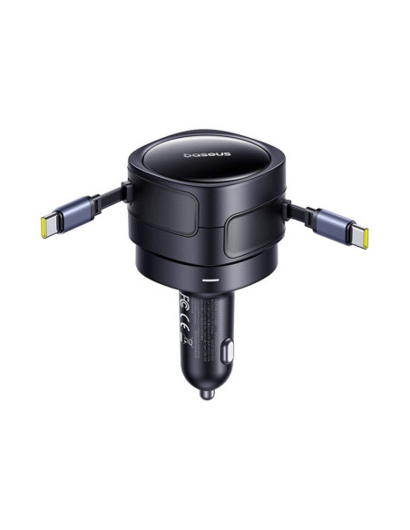 Baseus Enjoyment Max Nabíjačka do Autá USB-C/USB-C 60W Cosmic Black