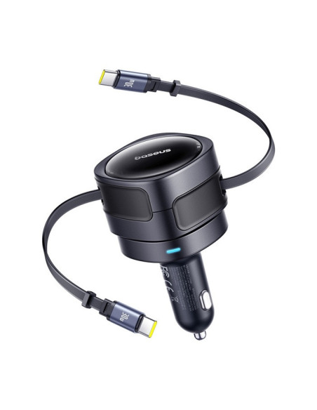 Baseus Enjoyment Max Nabíjačka do Autá USB-C/USB-C 60W Cosmic Black