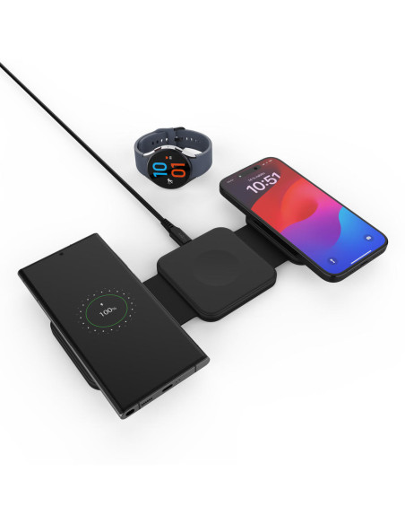 QI skladacia nabíjačka 3v1 FIXED Flex for Samsung