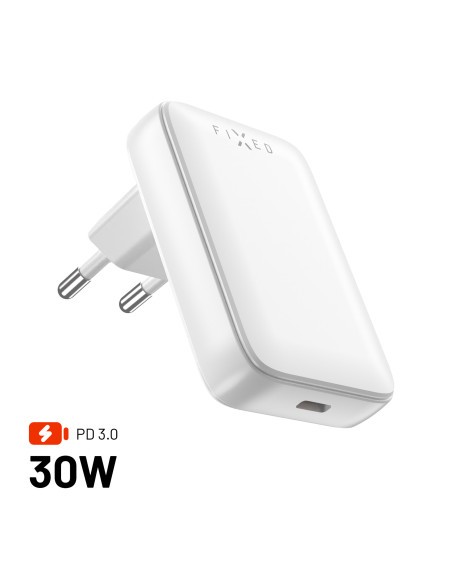 Sieťová GaN nabíjačka FIXED Slim s USB-C, PD, 30W