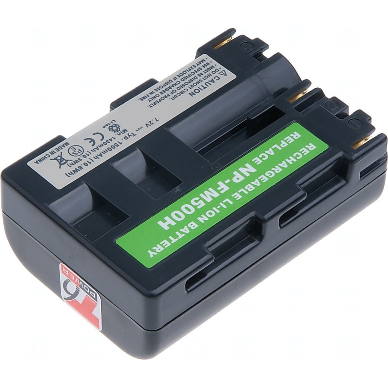 Batéria T6 Power Sony NP-FM500H, NP-FM55H, 1600mAh, 11.5Wh, sivá