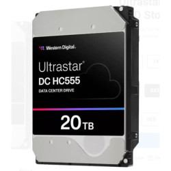WD Ultrastar DC HC555 20TB HDD 3.5" SATA M.2 SATA 7200 RPM Strieborná 5R