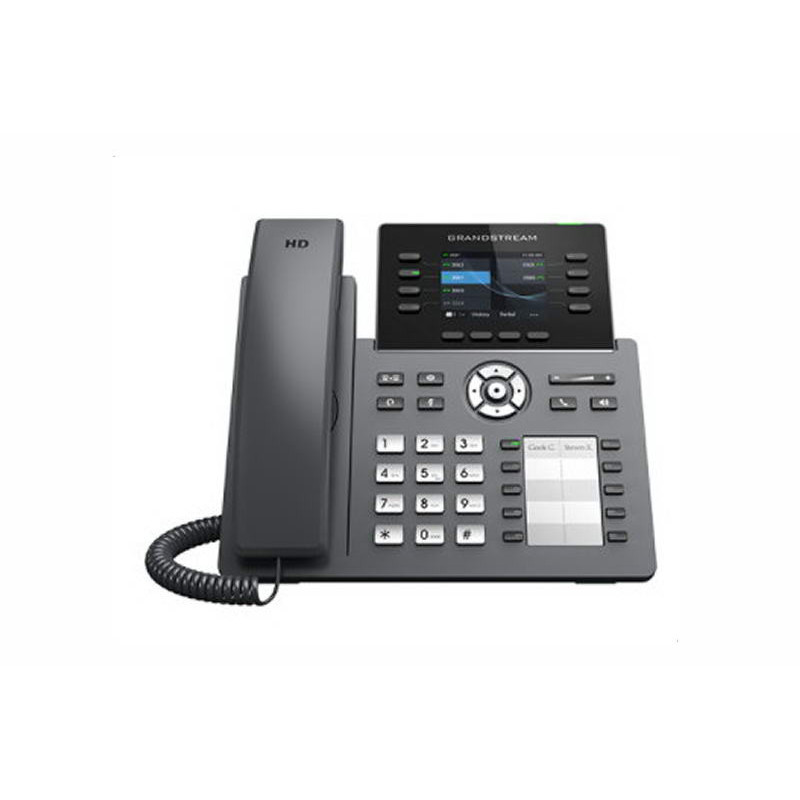Grandstream GRP2634 SIP telefón, 2.8" TFT bar. displej, 4 SIP účty, 10 pr. hr., 2x10/100Mb, WiFi, BT