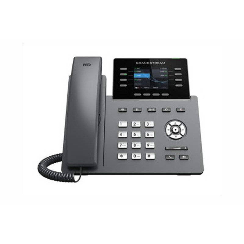 Grandstream GRP2624 SIP telefón, 2.8" TFT bar. displej, 12 SIP účty, 4 pr. hr., 2x1Gb, WiFi, BT
