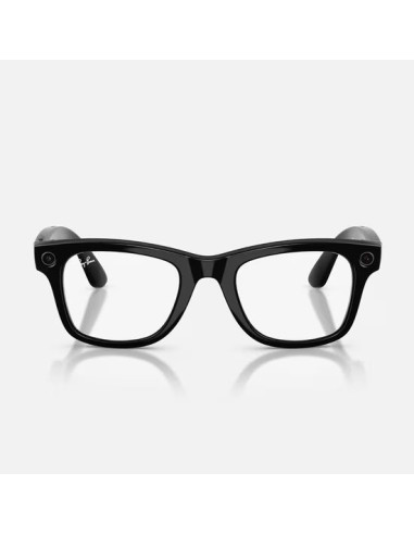 Meta Ray-Ban Gen2 Wayfarer, Shiny Black, Green transitions