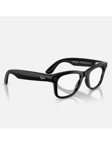 Meta Ray-Ban Gen2 Wayfarer, Shiny Black, Green transitions