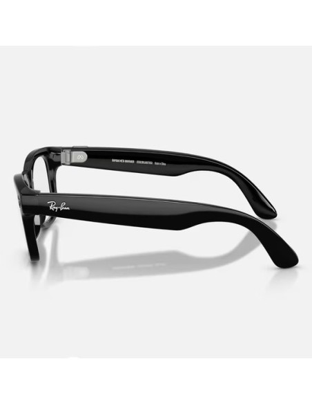 Meta Ray-Ban Gen2 Wayfarer, Shiny Black, Green transitions