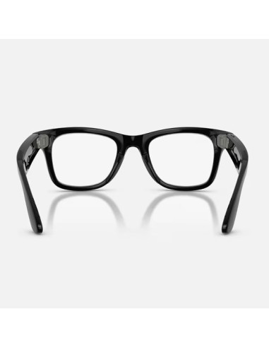 Meta Ray-Ban Gen2 Wayfarer, Shiny Black, Green transitions