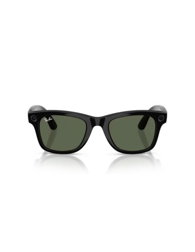 Meta Ray-Ban Gen2 Wayfarer, Black, G15 Green (Large)