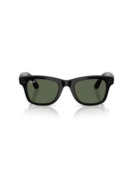 Meta Ray-Ban Gen2 Wayfarer, Black, G15 Green (Large)