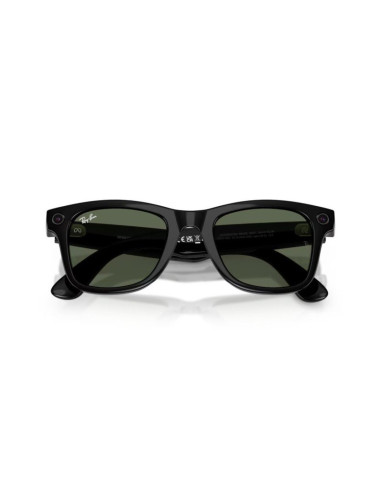 Meta Ray-Ban Gen2 Wayfarer, Black, G15 Green (Large)
