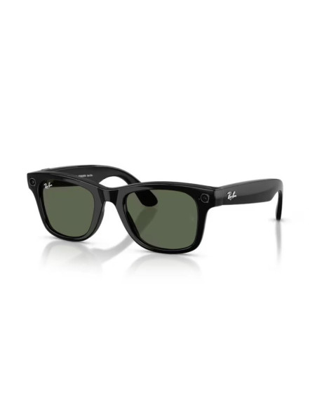 Meta Ray-Ban Gen2 Wayfarer, Black, G15 Green (Large)