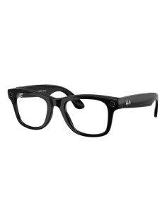 Meta Ray-Ban Gen2 Wayfarer, Shiny Black, Green transitions (Large)