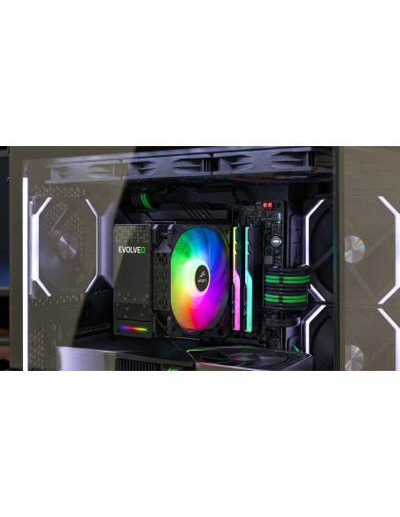 EVOLVEO QuietCool5, CPU chladič, 6x heatpipe, čierny