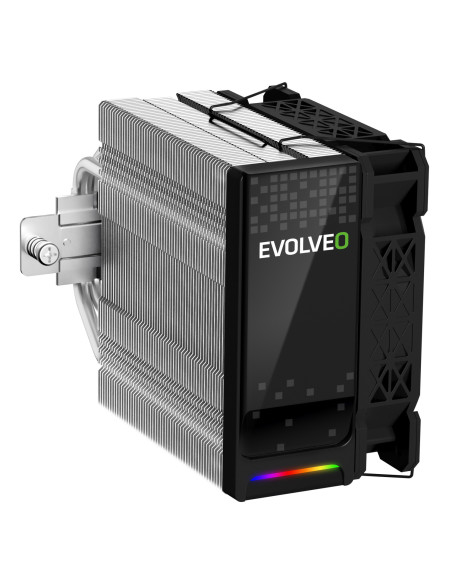 EVOLVEO QuietCool5, CPU chladič, 6x heatpipe, čierny