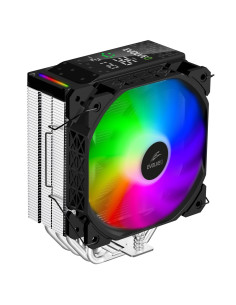 EVOLVEO QuietCool7, CPU chladič s digitálnym displejom, 6x heatpipe, čierny