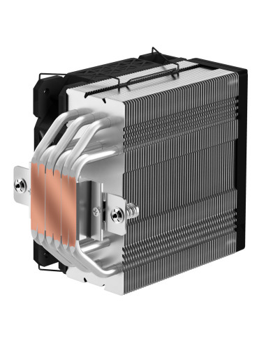 EVOLVEO QuietCool7, CPU chladič s digitálnym displejom, 6x heatpipe, čierny