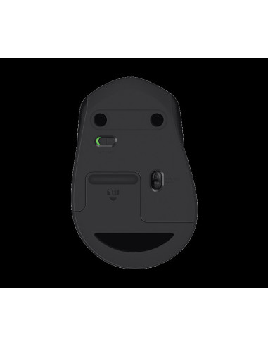 Logitech M330/Kancelárska/Optická/Pre pravákov/1 000 DPI/Bezdrôtová USB/Čierna