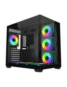 FSP M341-BA/Midi Tower/Transpar./Čierna