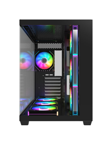 FSP M341-BA/Midi Tower/Transpar./Čierna