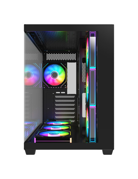 FSP M341-BA/Midi Tower/Transpar./Čierna