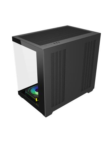 FSP M341-BA/Midi Tower/Transpar./Čierna