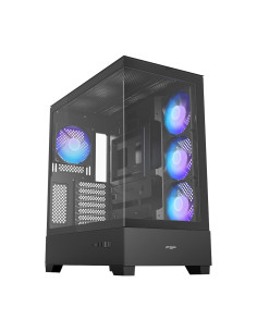 FSP M370-BA/Midi Tower/Transpar./Čierna