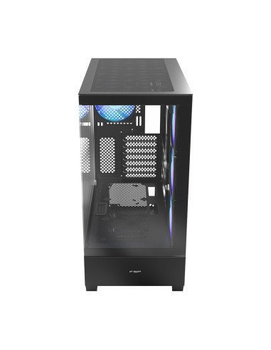 FSP M370-BA/Midi Tower/Transpar./Čierna