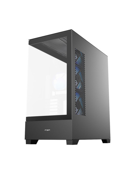 FSP M370-BA/Midi Tower/Transpar./Čierna