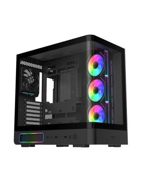 FSP M581-BA/Midi Tower/Transpar./Čierna