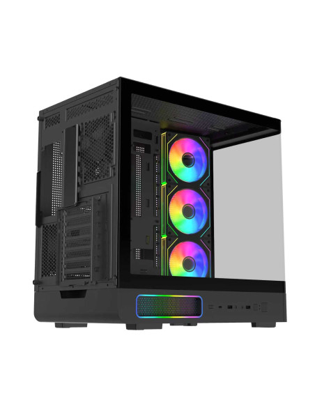 FSP M581-BA/Midi Tower/Transpar./Čierna