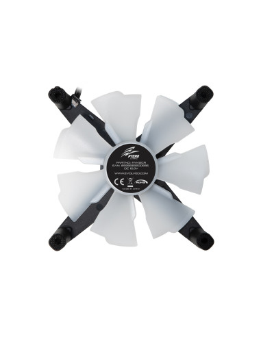 EVOLVEO Ptero 12CR, PWM, 4pin, LED červený, 12V ventilátor 120mm
