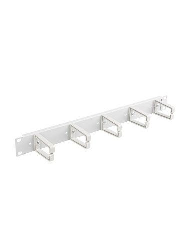 19" PANEL PRO SPRÁVU KÁBLOV S 5 PLASTOVÝMI DRŽIAKMI 1U TYP B ŠEDÝ LANBERG