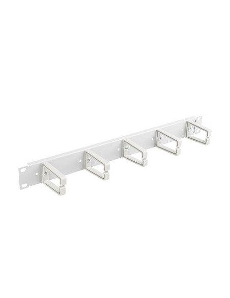 19" PANEL PRO SPRÁVU KÁBLOV S 5 PLASTOVÝMI DRŽIAKMI 1U TYP B ŠEDÝ LANBERG