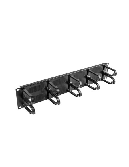 19" PANEL S KEFOU PRO SPRÁVU KÁBLOV 10 KRÚŽKOV TYP B 2U ČIERNY LANBERG