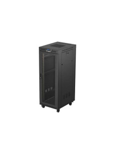 19" VOĽNE STOJÚCA RACKOVÁ SKRIŇA 32U 600X800 ČIERNA LCD PERFOROVANÉ DVIERKA LANBERG (PLOCHÉ BALENIE)
