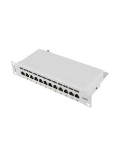 PATCH PANEL 12PORT 1U 10" CAT.6 FTP TIENENÝ ŠEDÝ LANBERG