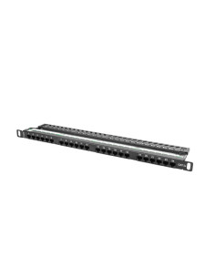 PATCH PANEL 24 PORTOV 0,5U 19" CAT.5E UTP ČIERNY LANBERG