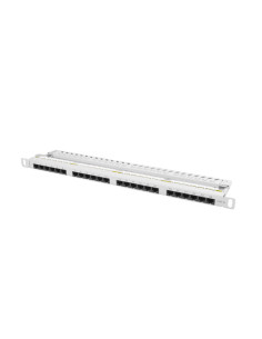 PATCH PANEL 24 PORTOV 0,5U 19" CAT.6 UTP ŠEDÝ LANBERG